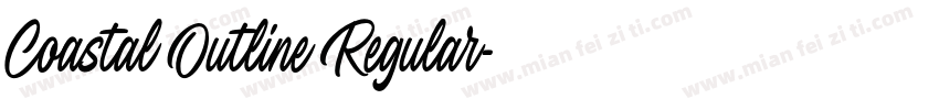 Coastal Outline Regular字体转换